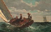 Winslow Homer Breezing up (mk09) oil painting on canvas